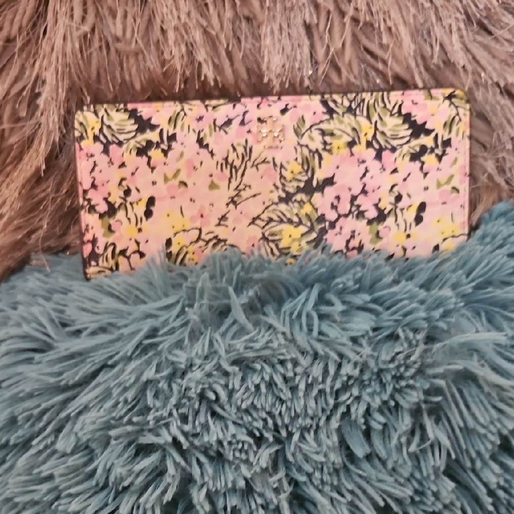 TORY Burch  Pink and Yellow Floral Women's Wallet